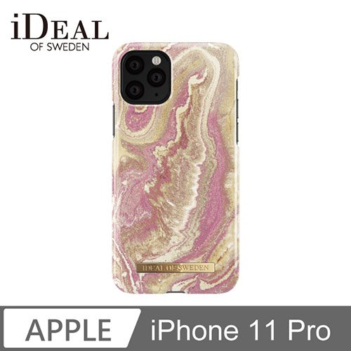 iDeal Of Sweden iPhone 11 Pro 北歐時尚瑞典流行手機殼-戈爾登霞紅大理石