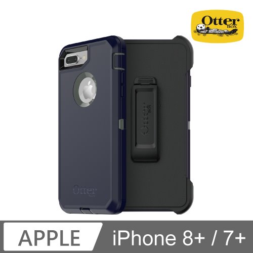 OtterBox iPhone 7+/8+ Defender防禦者系列保護殼-深藍