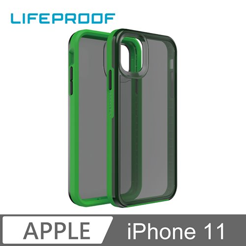 LIFEPROOF iPhone 11 防摔保護殼-SLAM(透黑+綠)