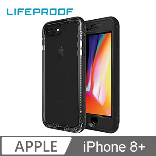 LIFEPROOF iPhone 8+ 全方位防水/雪/震/泥 保護殼-NUUD(黑)