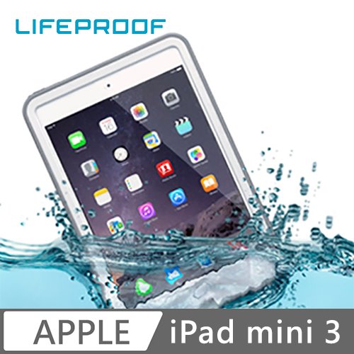 LIFEPROOF iPad mini 1/2/3 全方位防水/雪/震/泥 保護殼-NUUD(白)