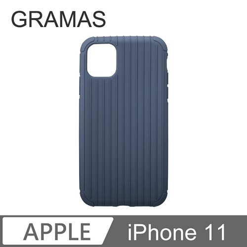 GRAMAS iPhone 11 羽量經典保護殼- Rib Light (藍)