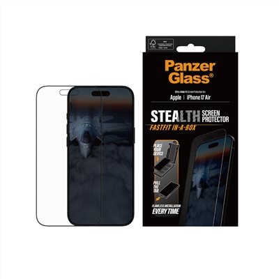 PanzerGlass iPhone Air 6.6吋 EyeCare 2.5D 耐衝擊抗藍光反射保護貼 (含貼膜神器)