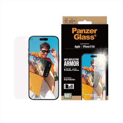 PanzerGlass Air 6.6吋 Armor 2.5D 耐衝擊亮度提升抗反射玻璃保護貼