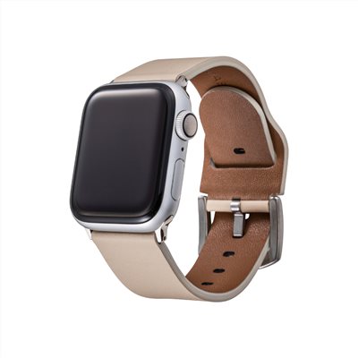 GRAMAS Apple Watch 38/40/41/42mm 義大利真皮錶帶-米