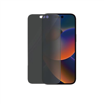 PanzerGlass iPhone 14 Pro Max 2.5D耐衝擊高透鋼化防窺玻璃保護貼-黑